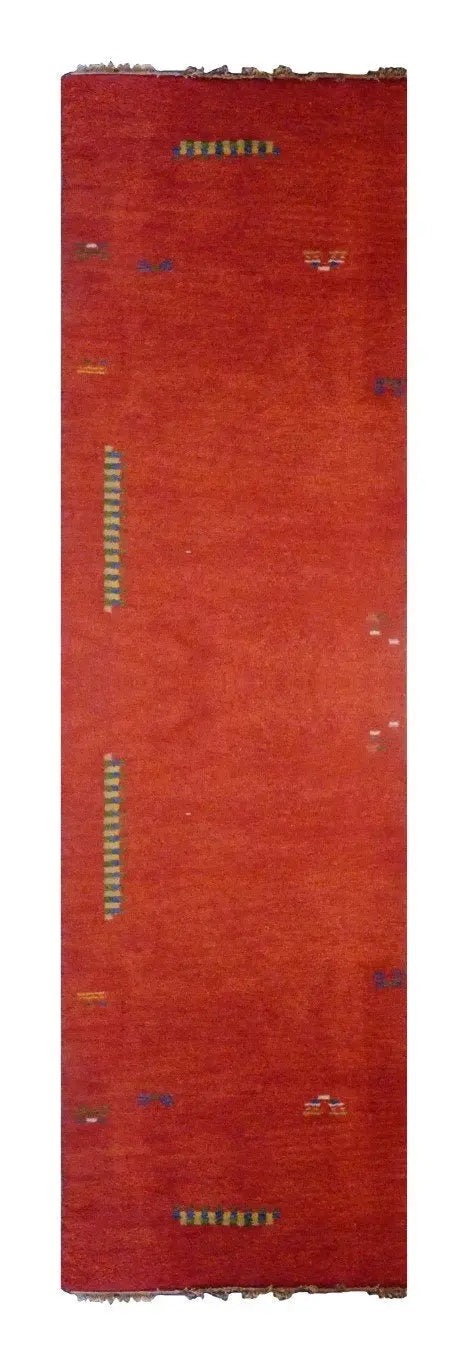Indian Hand-Knotted Gabbeh Rug 8' X 2'5"
